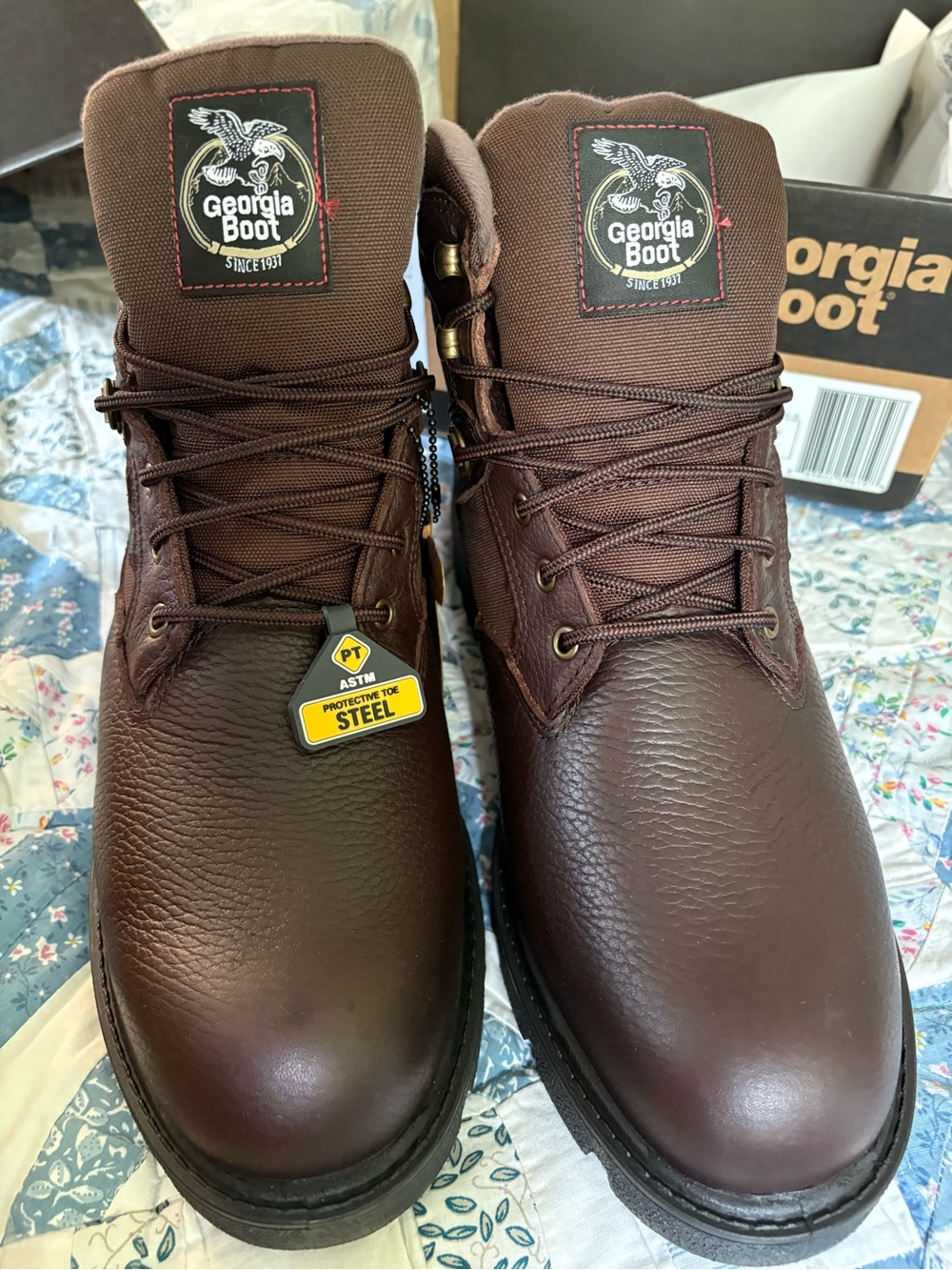 Brand New Georgia Boot Homeland Steel Toe Waterproof Work Boots
